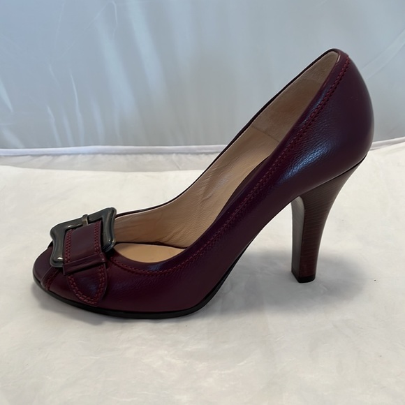 Fendi leather open toe pumps - Picture 4 of 10